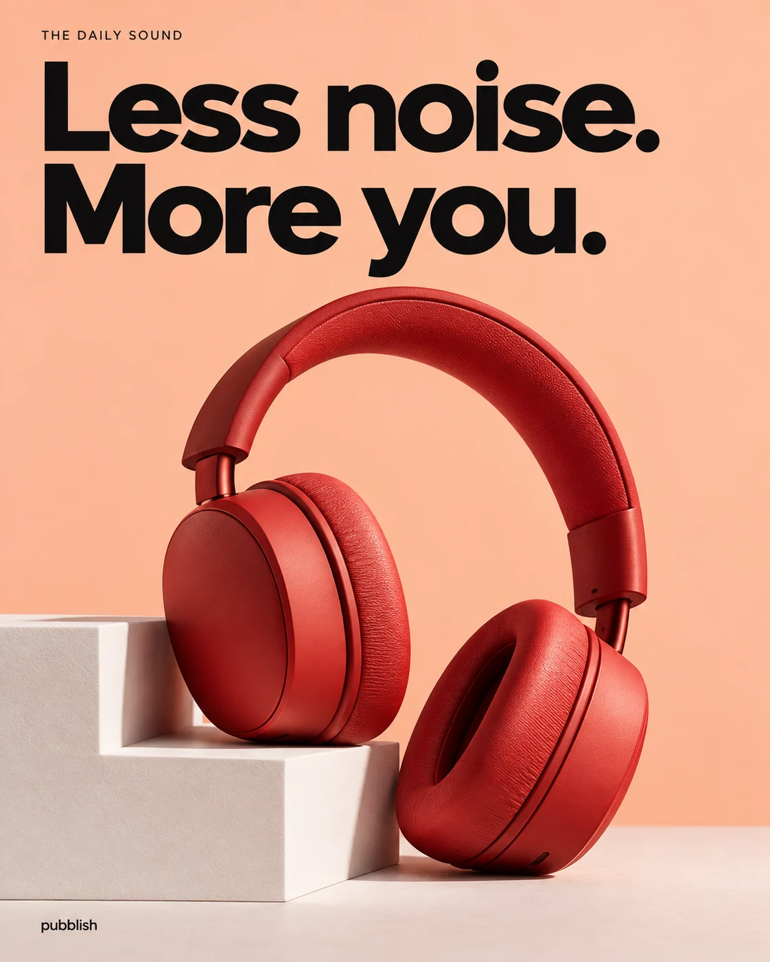 Original headphones campaign: Less noise. More you.